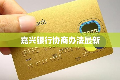 嘉兴银行协商办法最新