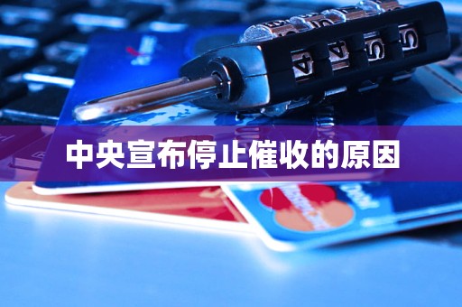 中央宣布停止催收的原因