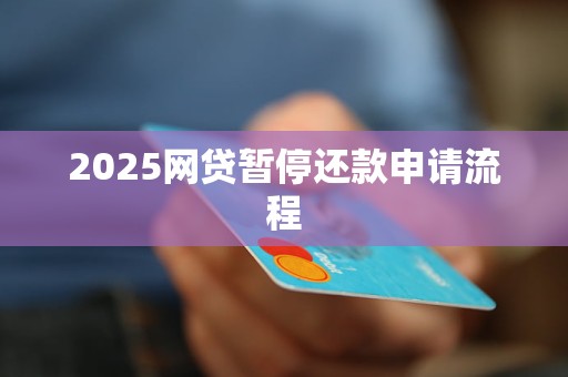 2025网贷暂停还款申请流程
