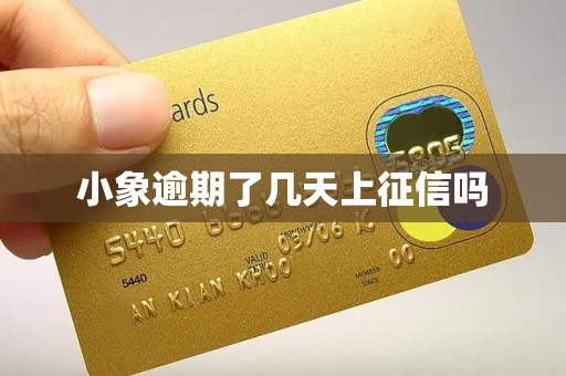 小象逾期了几天上征信吗