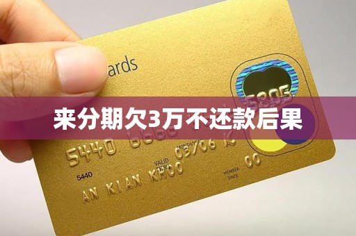 来分期欠3万不还款后果
