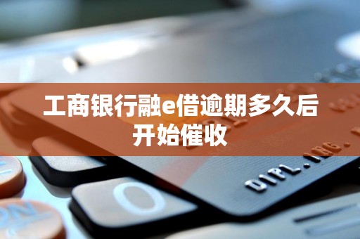 工商银行融e借逾期多久后开始催收