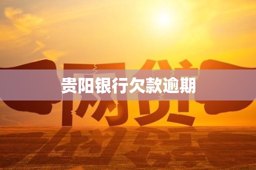 贵阳银行欠款逾期