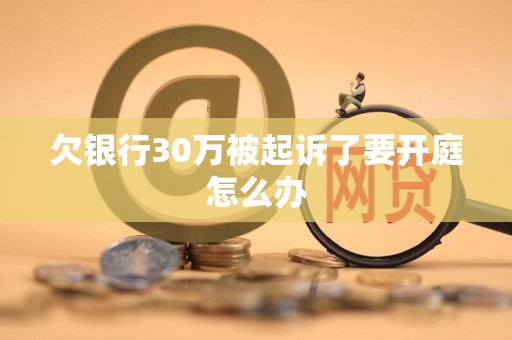 欠银行30万被起诉了要开庭怎么办