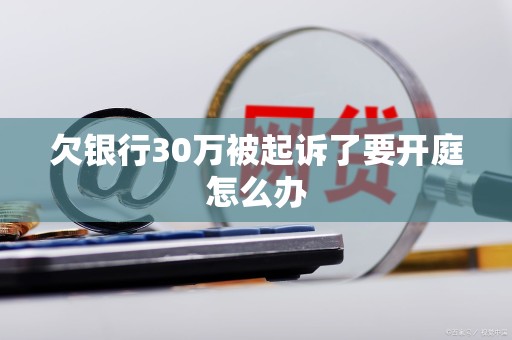 欠银行30万被起诉了要开庭怎么办