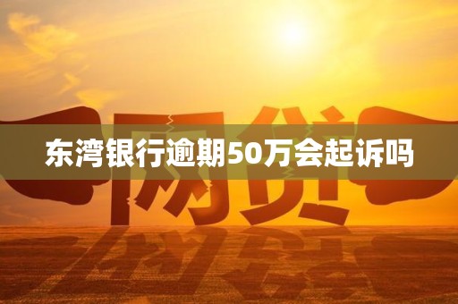 东湾银行逾期50万会起诉吗