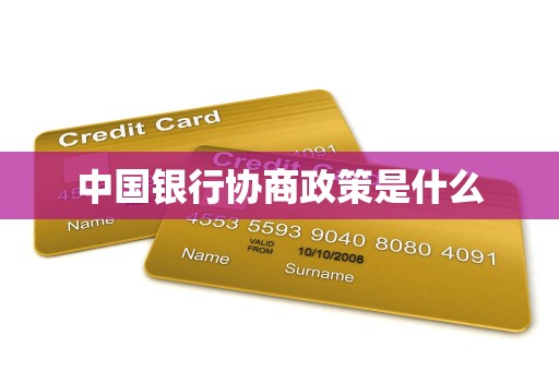 中国银行协商政策是什么