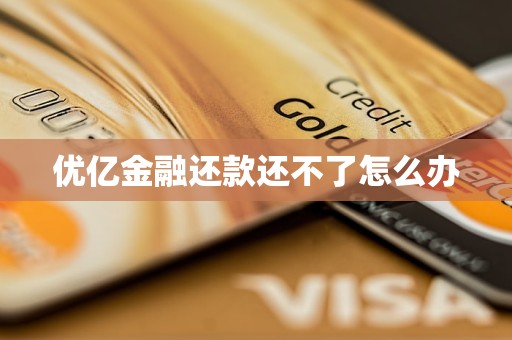 优亿金融还款还不了怎么办