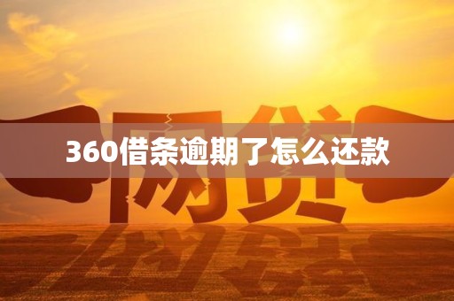 360借条逾期了怎么还款