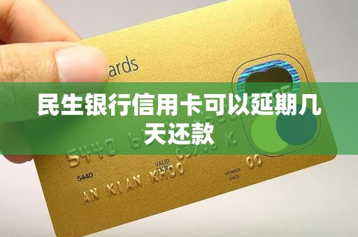 民生有三天还款宽限期(民生银行有没有三天的延期还款)