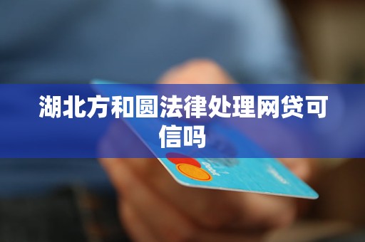 湖北方和圆法律处理网贷可信吗