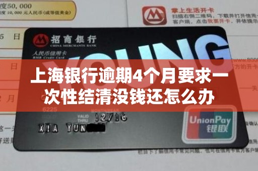 上海银行逾期4个月要求一次性结清没钱还怎么办 上海银行逾期4个月要求一次性结清没钱还怎么办