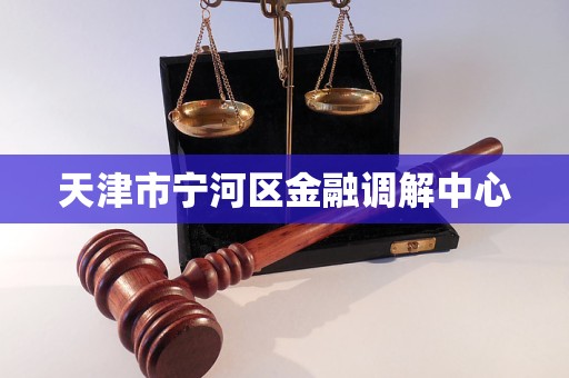 天津市宁河区金融调解中心 天津市宁河区金融调解中心
