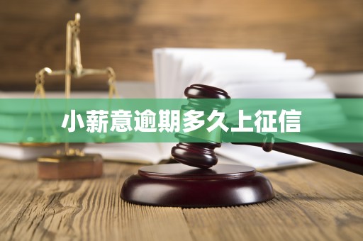 小薪意逾期多久上征信 小薪意逾期多久上征信