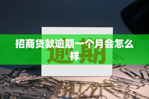 招商贷款逾期一个月会怎么样 招商贷款逾期一个月会怎么样
