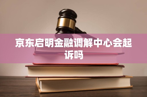京东启明金融调解中心会起诉吗