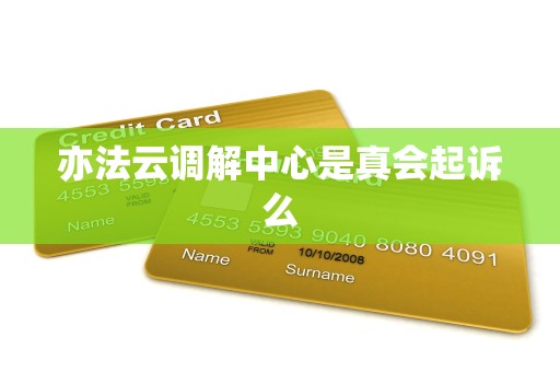 亦法云调解中心是真会起诉么