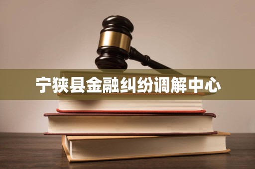 宁狭县金融纠纷调解中心