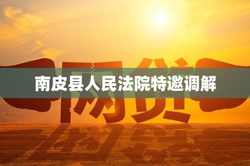 南皮县人民法院特邀调解 南皮县人民法院特邀调解