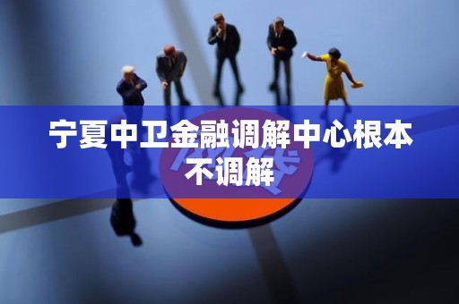宁夏中卫金融调解中心根本不调解