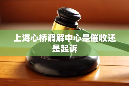 上海心桥调解中心是催收还是起诉 上海心桥调解中心是催收还是起诉