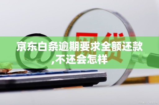 京东白条逾期要求全额还款,不还会怎样