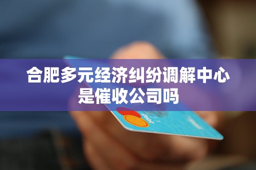 合肥多元经济纠纷调解中心是催收公司吗