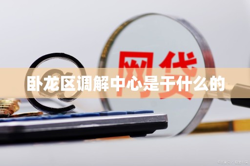 卧龙区调解中心是干什么的