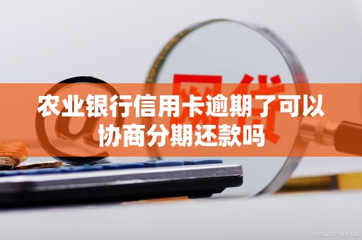 农业银行信用卡逾期了可以协商分期还款吗
