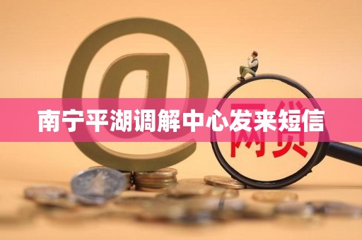 南宁平湖调解中心发来短信
