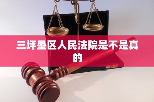 三坪垦区人民法院是不是真的