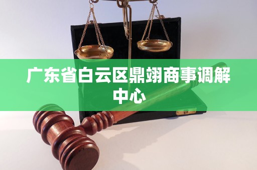 广东省白云区鼎翊商事调解中心