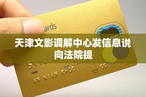 天津文影调解中心发信息说向法院提