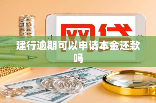 建行逾期可以申请本金还款吗