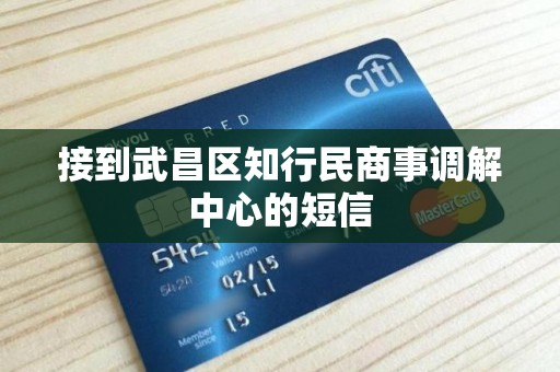接到武昌区知行民商事调解中心的短信