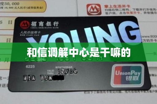 和信调解中心是干嘛的