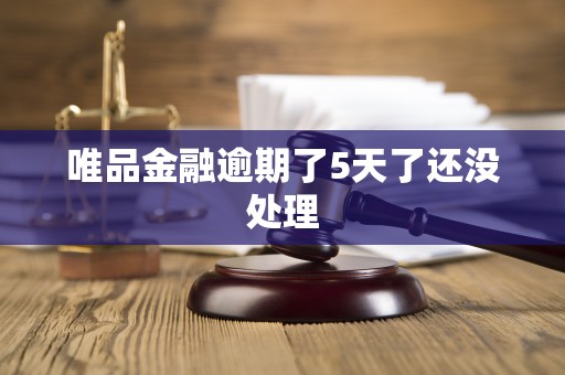 唯品金融逾期了5天了还没处理