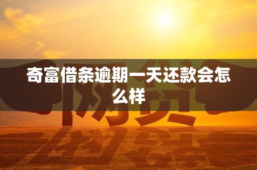奇富借条逾期一天还款会怎么样