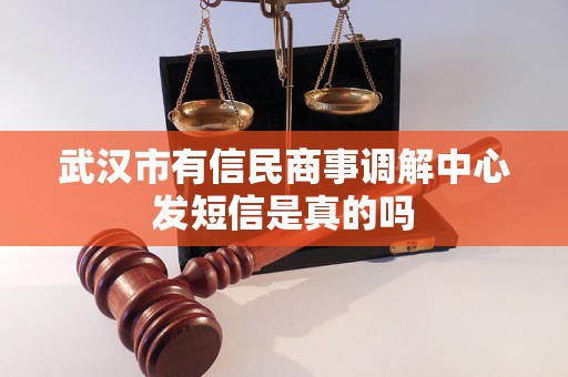 武汉市有信民商事调解中心发短信是真的吗 武汉市有信民商事调解中心发短信是真的吗