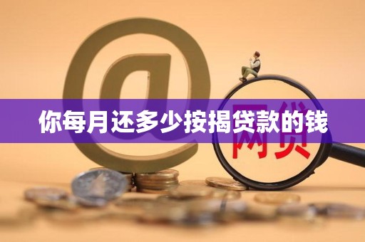 你每月还多少按揭贷款的钱 你每月还多少按揭贷款的钱
