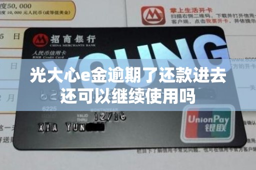 光大心e金逾期了还款进去还可以继续使用吗 光大心e金逾期了还款进去还可以继续使用吗