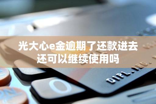 光大心e金逾期了还款进去还可以继续使用吗 光大心e金逾期了还款进去还可以继续使用吗