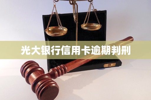 光大银行信用卡逾期判刑