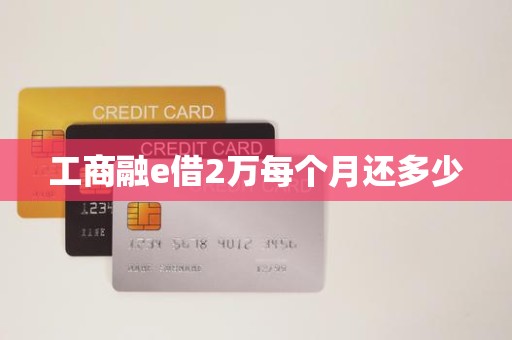 工商融e借2万每个月还多少