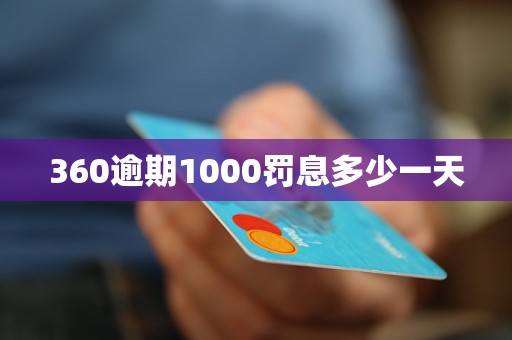 360逾期1000罚息多少一天 360逾期1000罚息多少一天