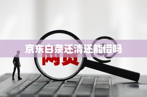 京东白条还清还能借吗