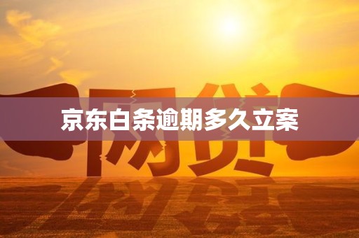 京东白条逾期多久立案 京东白条逾期多久立案