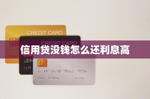 信用贷没钱怎么还利息高 信用贷没钱怎么还利息高