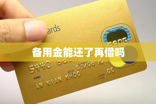 备用金能还了再借吗