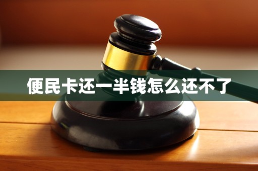 便民卡还一半钱怎么还不了